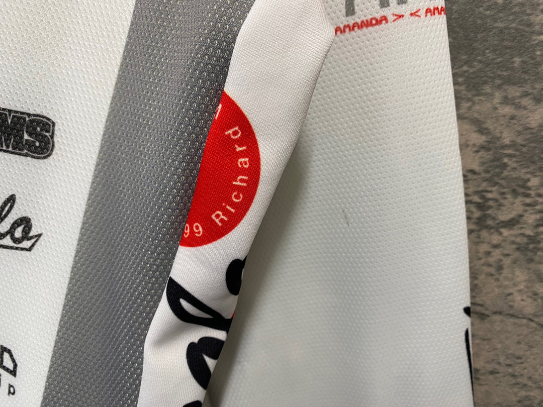 JT528 パールイズミ PEARL iZUMi 長袖 サイクルジャージ 白 M 裏起毛