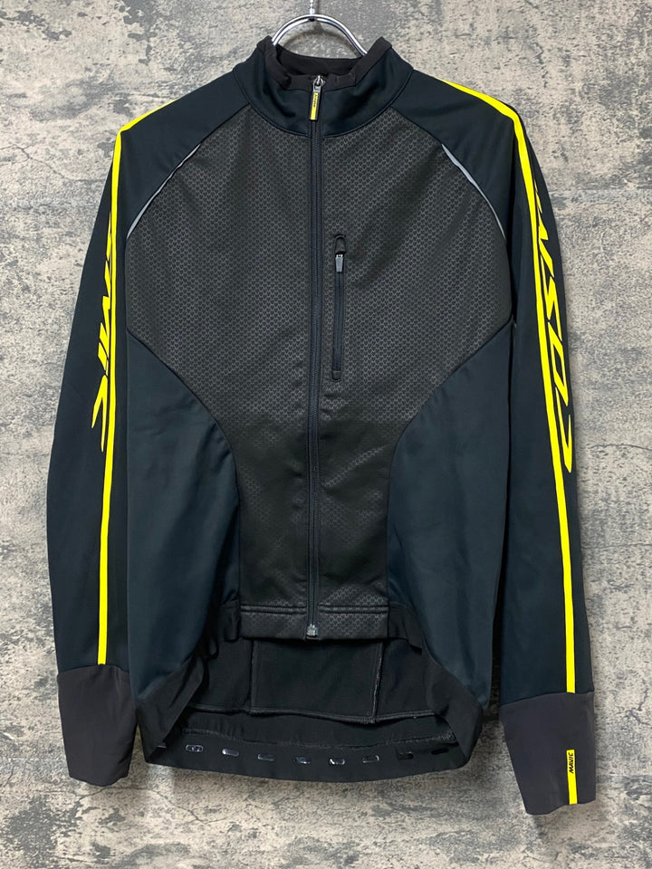 KH356 マヴィック MAVIC COSMIC PRO JACKET 長袖 サイクルジャケット 白/黒 M