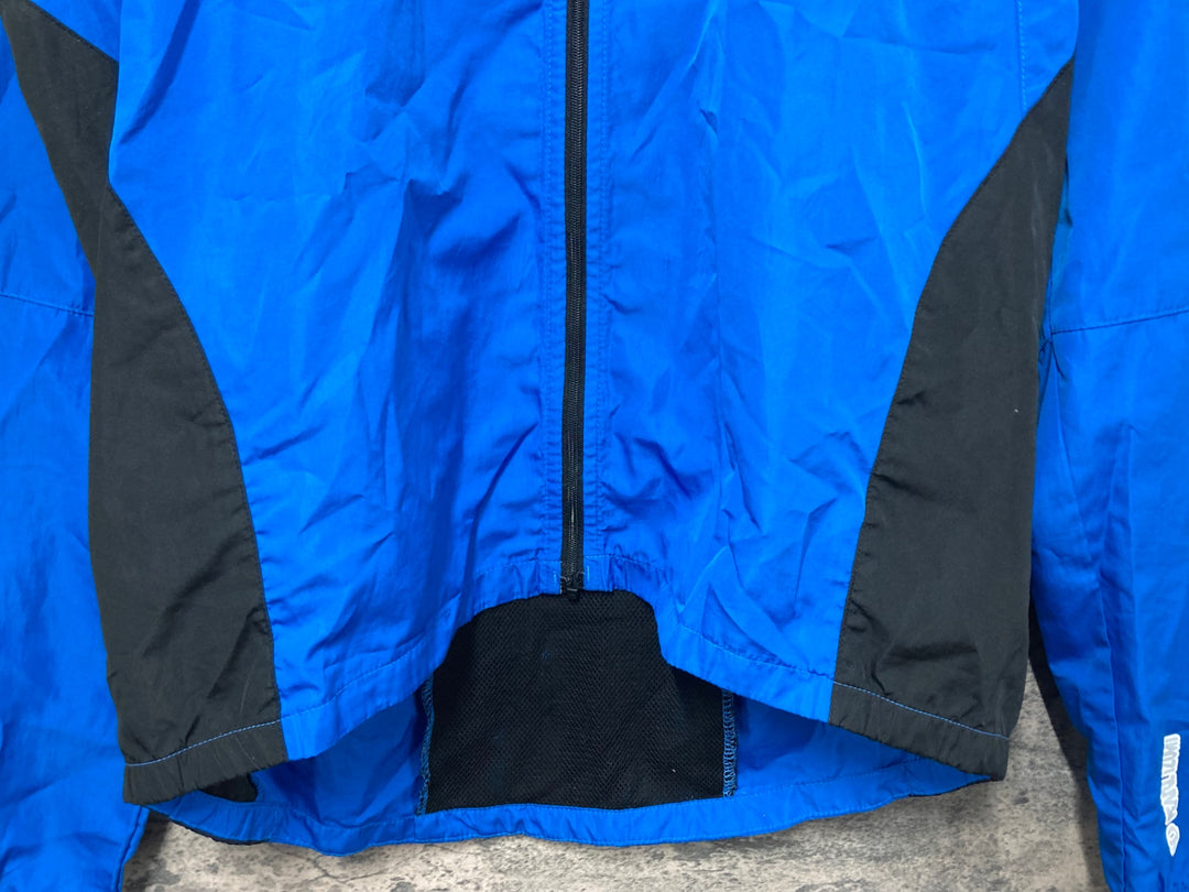 KB233 パールイズミ PEARL iZUMi 長袖 ジャケット 青 L ※反射部劣化 ほつれ