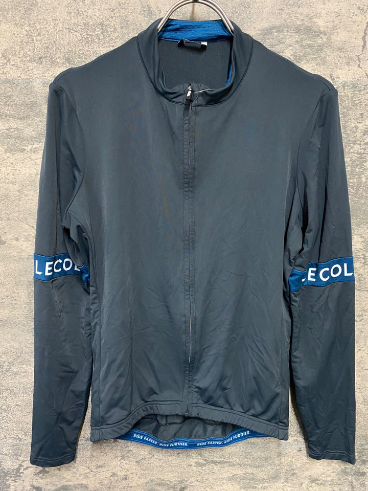 KB868 ルコル LE COL 長袖 サイクルジャージ グレー S