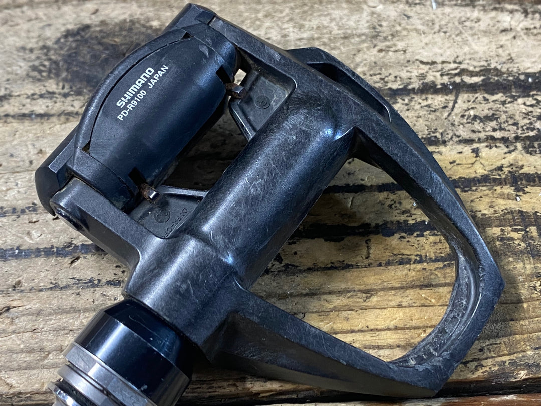 KF283 シマノ SHIMANO デュラエース DURA-ACE PD-R9100 ビンディングペダル ※左プレート欠品