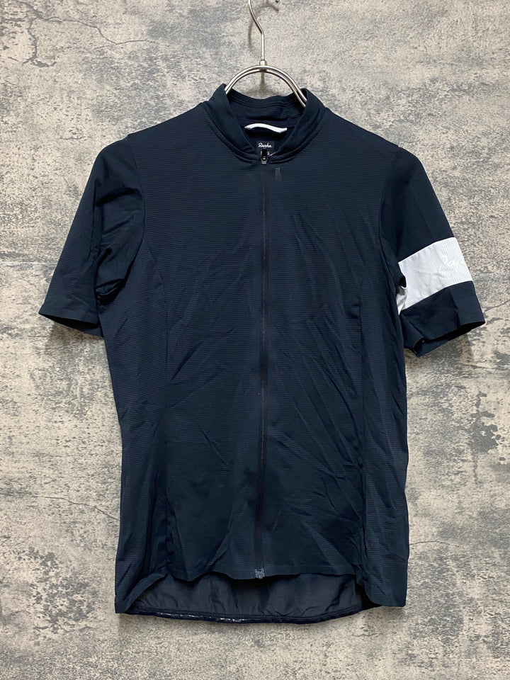 KF472 ラファ Rapha WOMEN'S FLYWEIGHT JERSEY 半袖 サイクルジャージ 濃紺 レディース S