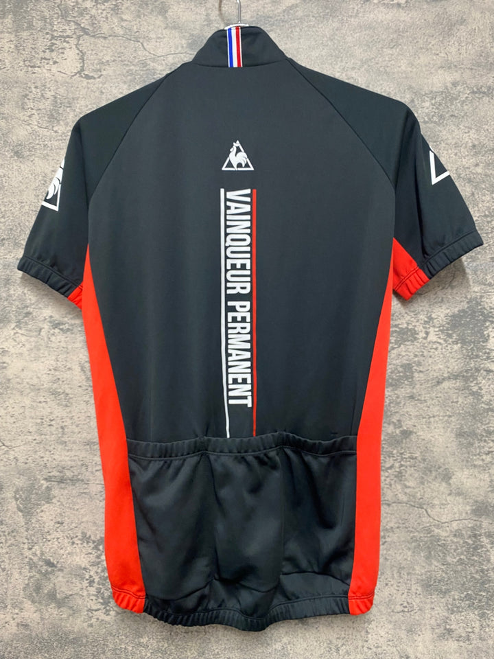 JH917 ルコックスポルティフ le coq sportif 半袖 サイクルジャージ 黒 S