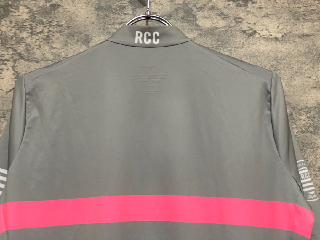 KN765 ラファ Rapha RCC PRO TEAM MIDWEIGHT JERSEY 半袖 サイクルジャージ グレー L