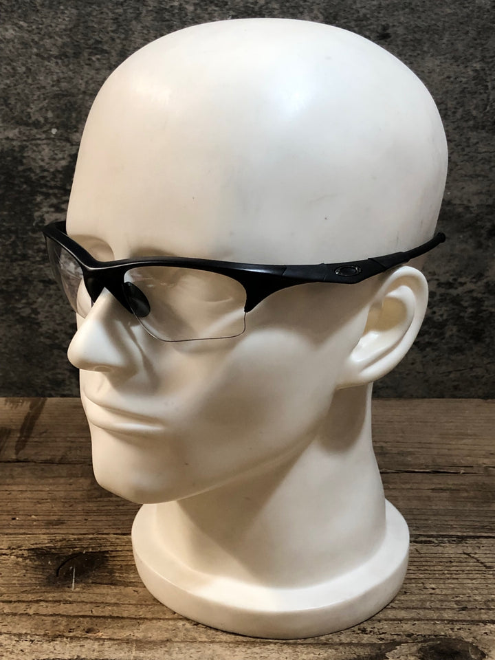 KB203 オークリー OAKLEY HALF JACKET サングラス アイウェア 黒 レンズ付属 ※レンズ小傷 イヤーソックス加工