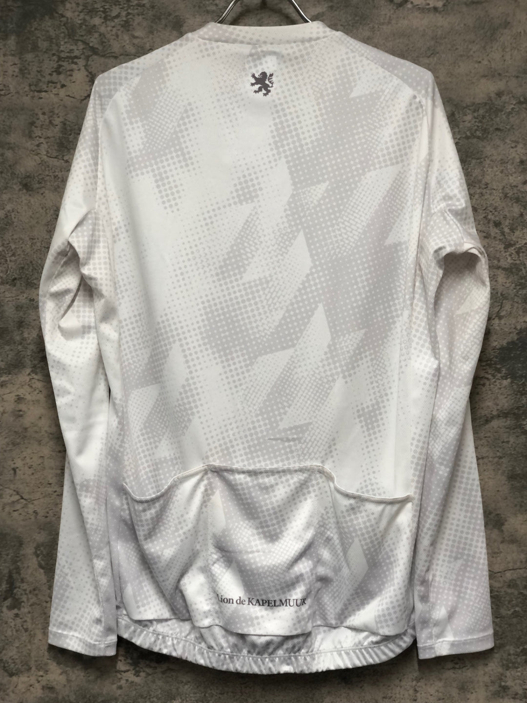KD645 リオンドカペルミュール Lion de KAPELMUUR 長袖 サイクルジャージ 白 XL