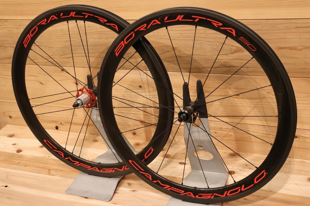カンパニョーロ CAMPAGNOLO ボーラウルトラ BORA ULTRA 50 SPECIAL EDITON AC3 カーボン クリンチャー ホイールセット シマノ12/11S 17C 【千葉店】