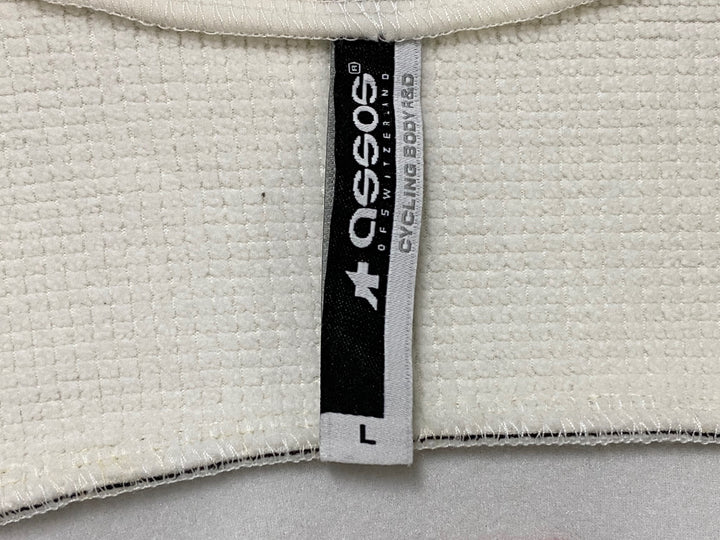 JE471 アソス assos AIRBLOCK 長袖 サイクルジャケット 白 L 裏起毛 ※変色