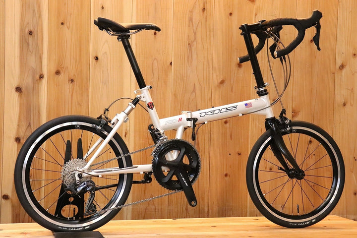 【カスタム多数!!】 KHS F20-R シマノ 105 R7000 MIX 11S クロモリ ミニベロ 折り畳み自転車 20インチ 【芦屋店】