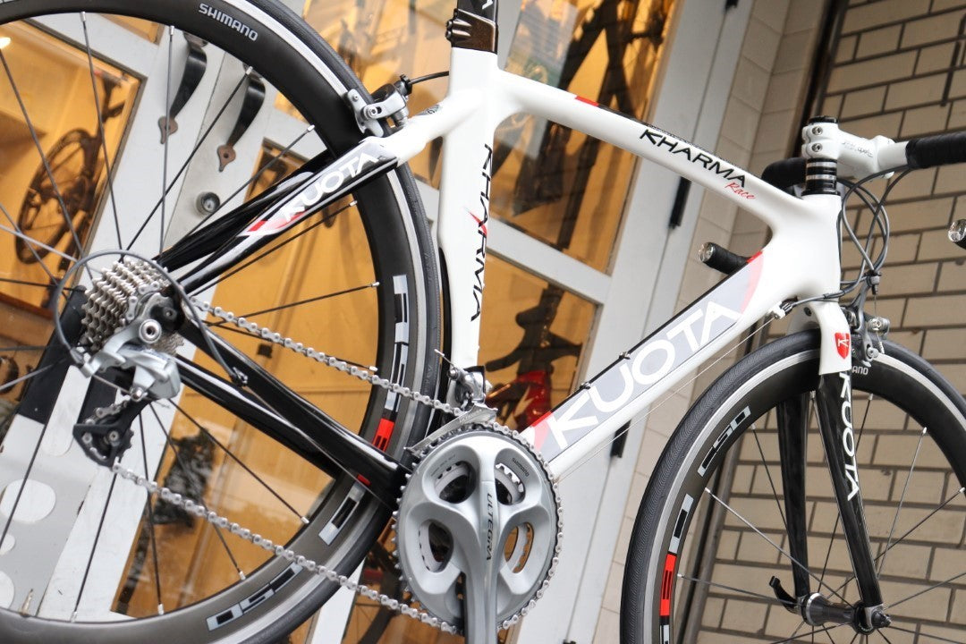 クオータ KUOTA カルマ レース KHARMA RACE 2011モデル Sサイズ シマノ アルテグラ 6700 10S カーボン ロードバイク WH-RS80-C50 【横浜店】