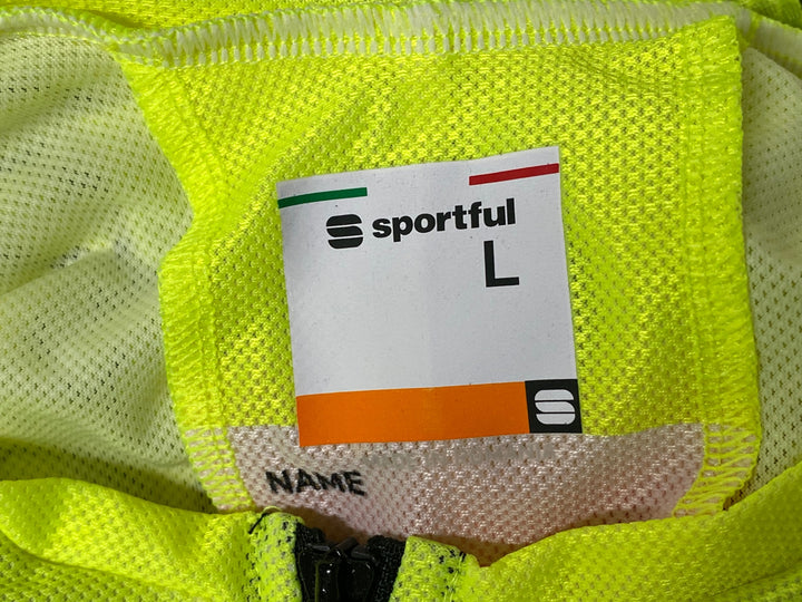 KJ848 スポーツフル sportful ULTRA LIGHT JERSEY 半袖 サイクルジャージ 黄 L TINKOFF