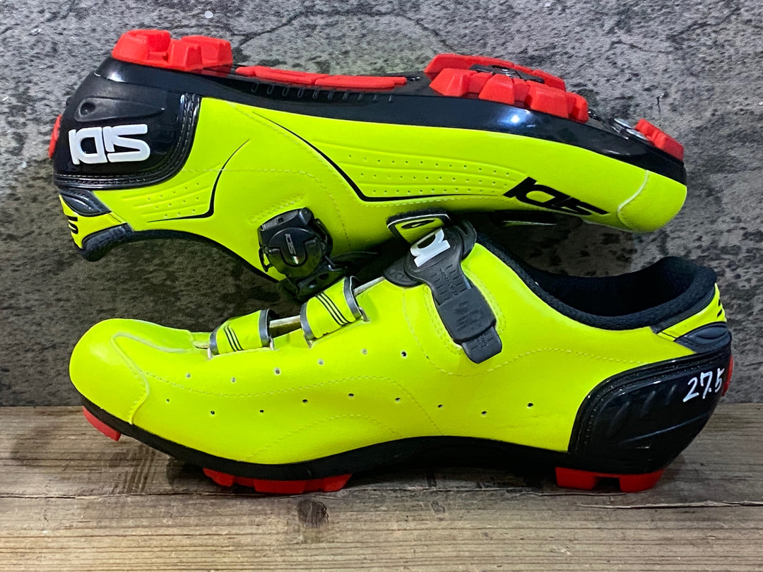 KG380 シディ SIDI TRACE MTB ビンディングシューズ 黄 SPD EU45 ※ペン字あり