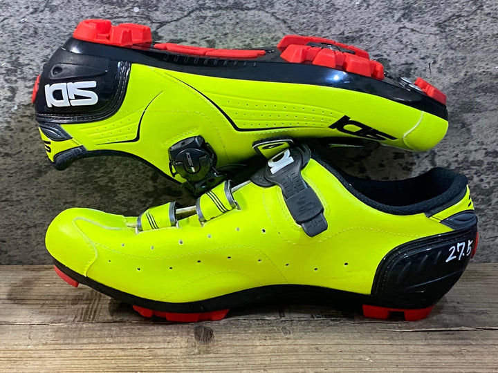 KG380 シディ SIDI TRACE MTB ビンディングシューズ 黄 SPD EU45 ※ペン字あり