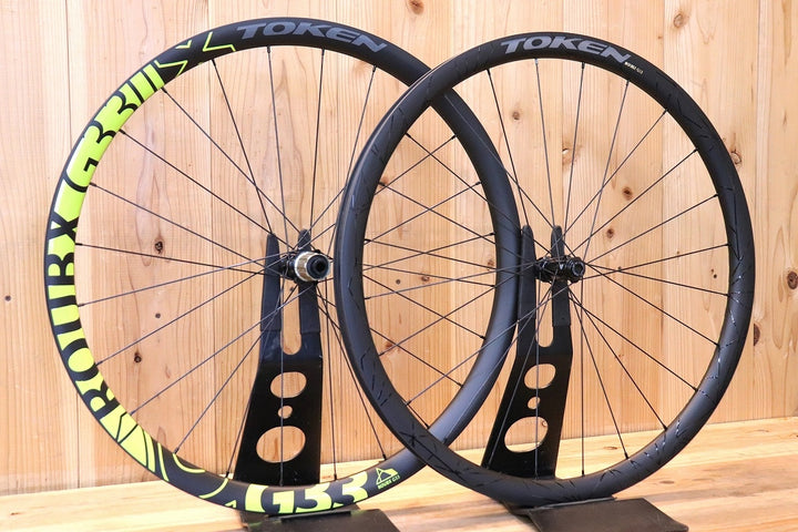 トーケン TOKEN ROUBX G33 カーボン チューブレスレディ ホイールセット シマノ 11S/12S 【芦屋店】