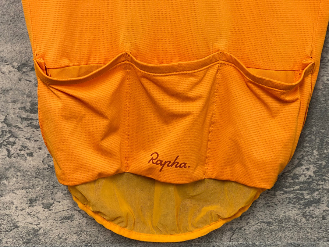 JZ133 ラファ Rapha CLASSIC FLYWEIGHT JERSEY 半袖 サイクルジャージ オレンジ M