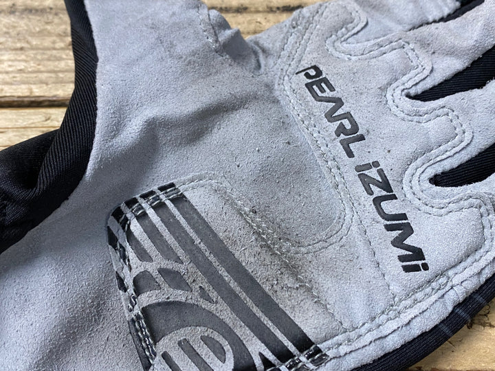KK694 パールイズミ PEARL iZUMi 長指グローブ 黒 S 防風 スレ汚れ