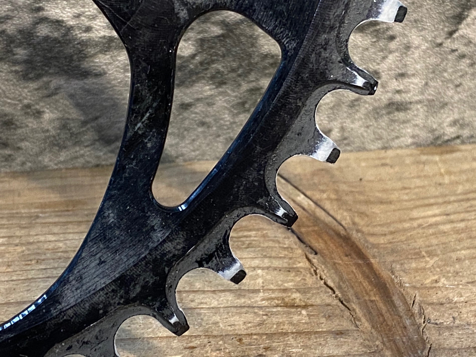 IY905 Garbaruk チェーンリング 黒 50T BCD110 楕円 シマノ GRX対応