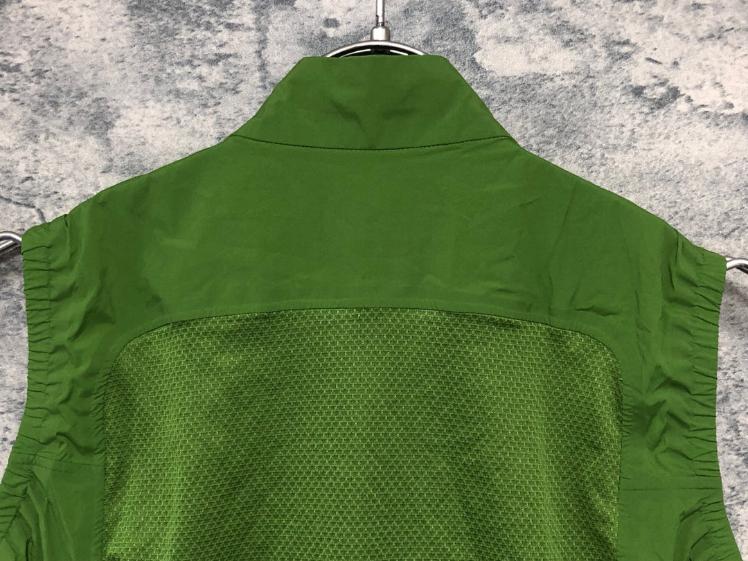 KL468 ラファ Rapha WOMEN'S PRO TEAM LIGHTWEIGHT GILET サイクルベスト ジレ 黄緑 XS ※動物の毛