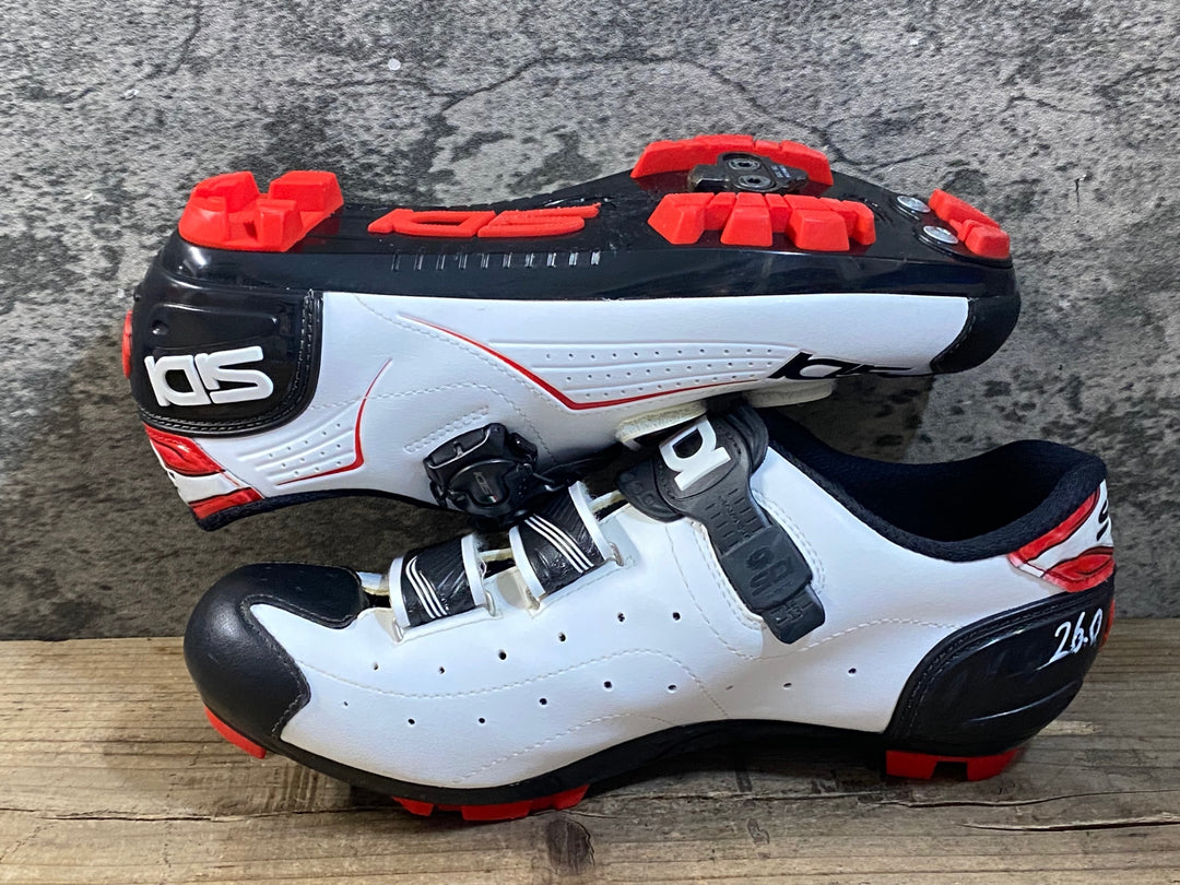 KG390 シディ SIDI TRACE MTB ビンディングシューズ 白 SPD EU42 ※ペン字あり