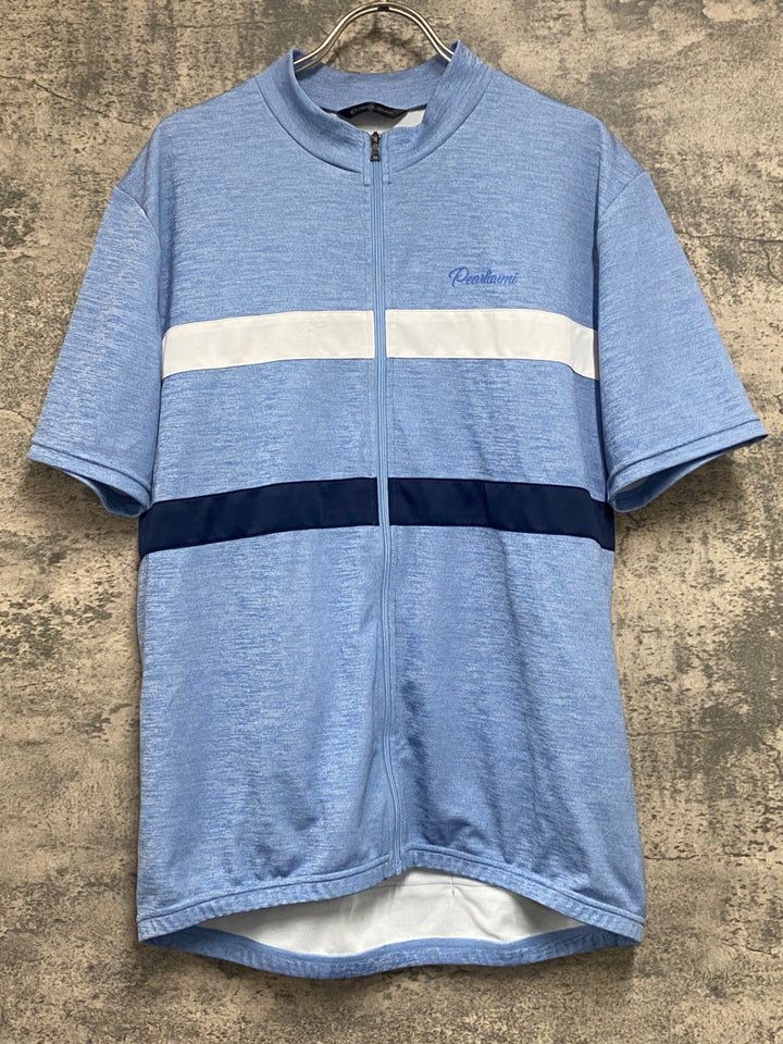 JX907 パールイズミ PEARL iZUMi 半袖 サイクルジャージ 水色 XL ※袖に汚れあり