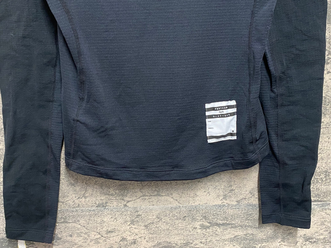 KR164 ラファ Rapha PRO TEAM THERMAL BASE LAYER - LONG SLEEVE 長袖 ベースレイヤー 黒 M