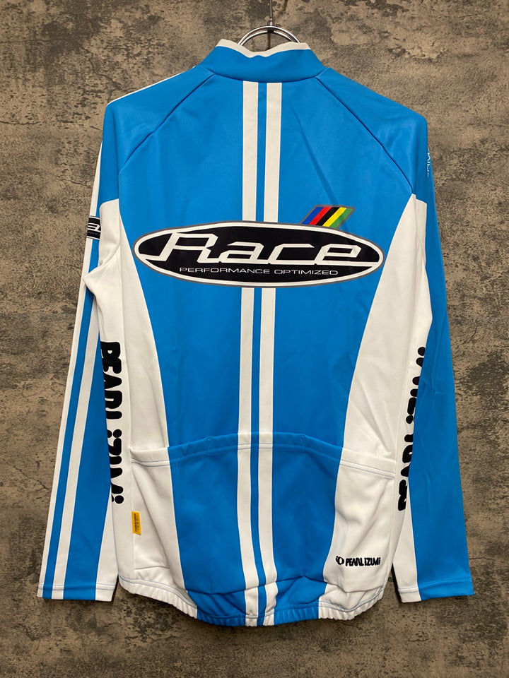 KF345 パールイズミ PEARL iZUMi 長袖 サイクルジャケット 水色 M 裏起毛 THERMODRESS