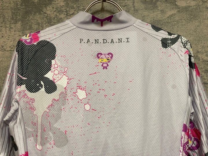 JR213 パンダーニ pandani 半袖サイクルジャージ 紫 S エアロジャージ