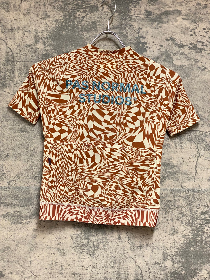 KJ327 パスノーマルスタジオ PAS NORMAL STUDIOS WOMEN'S Essential Jersey 半袖 サイクルジャージ 白赤 XS