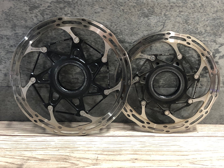 KI738 スラム SRAM CLX ディスクブレーキローター 前後セット 160/140mm 1.8/1.75mm