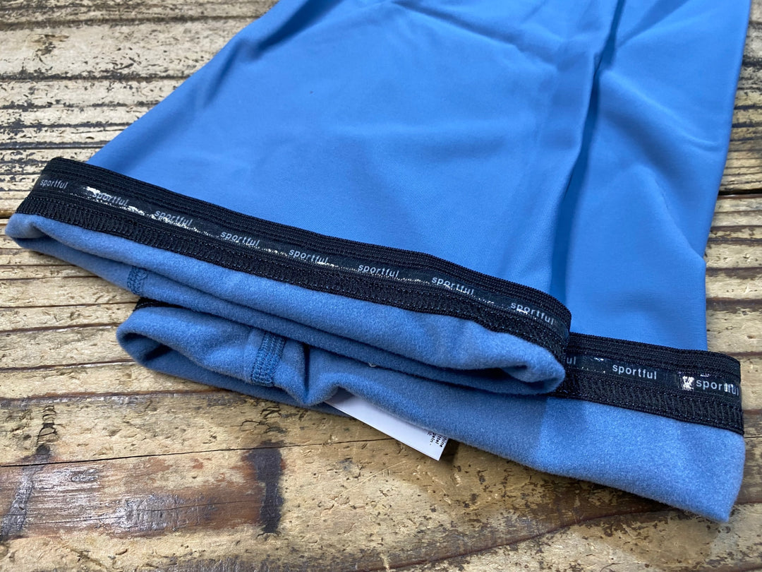 KJ844 スポーツフル sportful knee warmers 裏起毛 ニーウォーマー 青 L