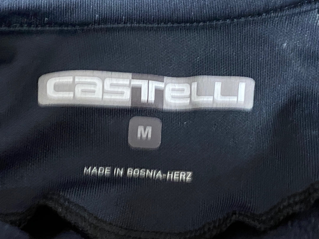 KP755 カステリ CASTELLI 長袖 サイクルジャケット 黒 オレンジ M 裏起毛 GORE-TEX