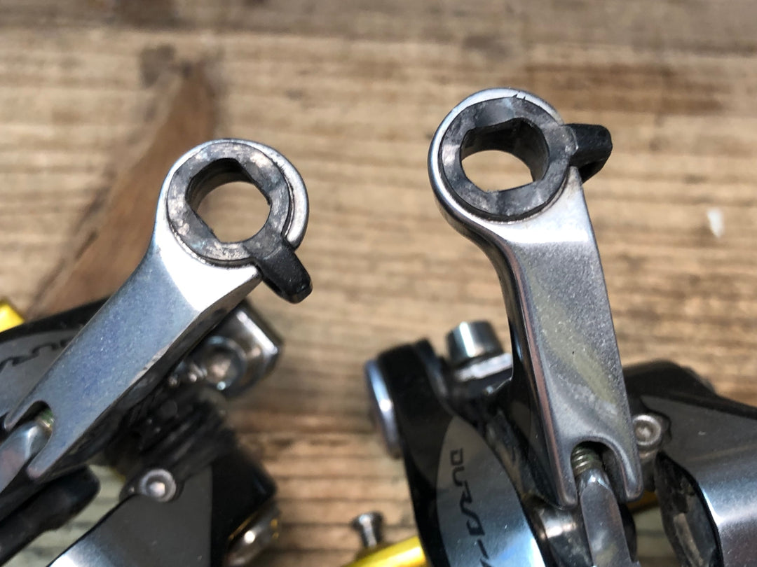 JA286 シマノ SHIMANO デュラエース DURA-ACE BR-9000 キャリパーブレーキ 前後セット ※ブレーキシュー非純正、固定ナット欠品