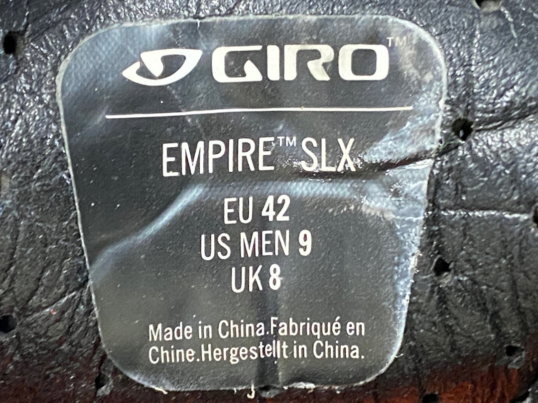 KD064 ジロ GIRO EMPIRE SLX ビンディングシューズ 3穴 レース 黒 EU40.5 EASTON EC90 SLX EU42.0