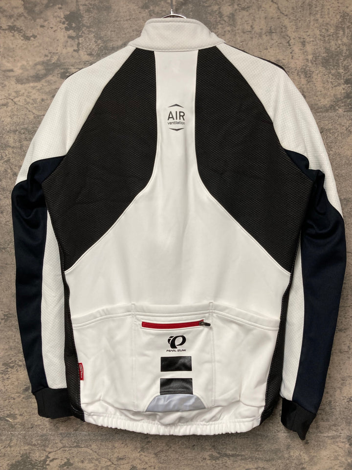 KC599 パールイズミ PEARL iZUMi 長袖 サイクルジャケット 白黒 M べたつき WINDBREAK