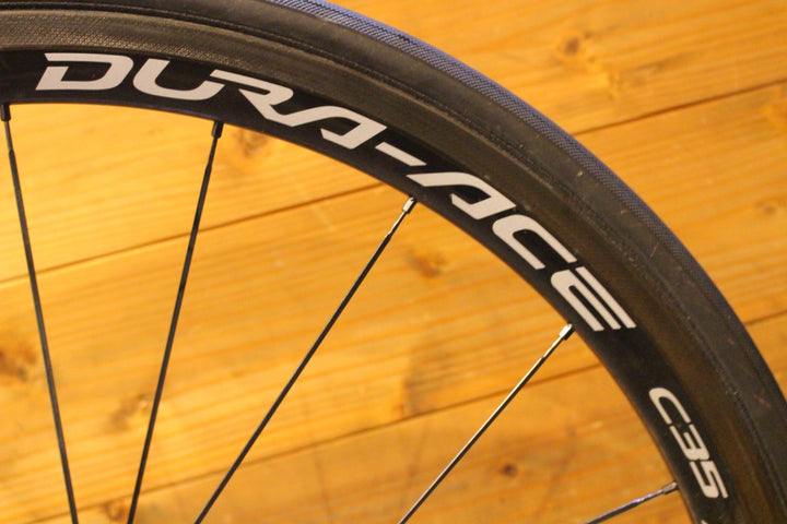 シマノ SHIMANO デュラエース DURA-ACE WH-9000-C35-TU カーボン チューブラー ホイールセット シマノ 11/12S 【名古屋店】