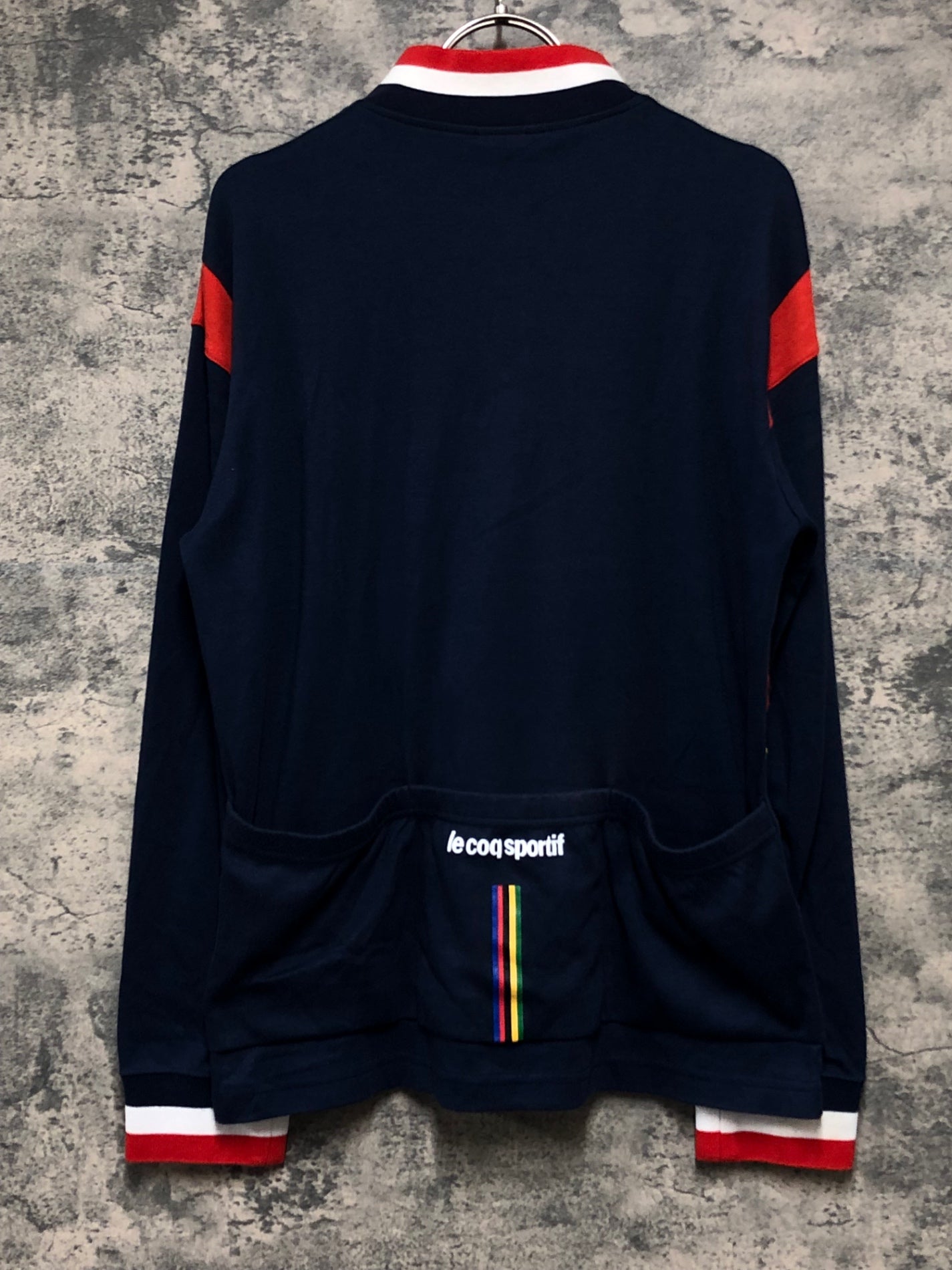 KJ360 ルコックスポルティフ le coq sportif 長袖 サイクルジャージ 紺