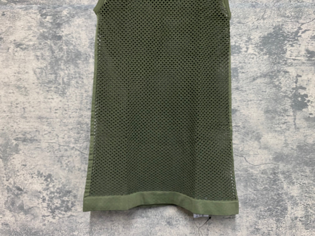 KF213 ミレ MILLET ノースリーブ メッシュ ベースレイヤー オリーブ S-M