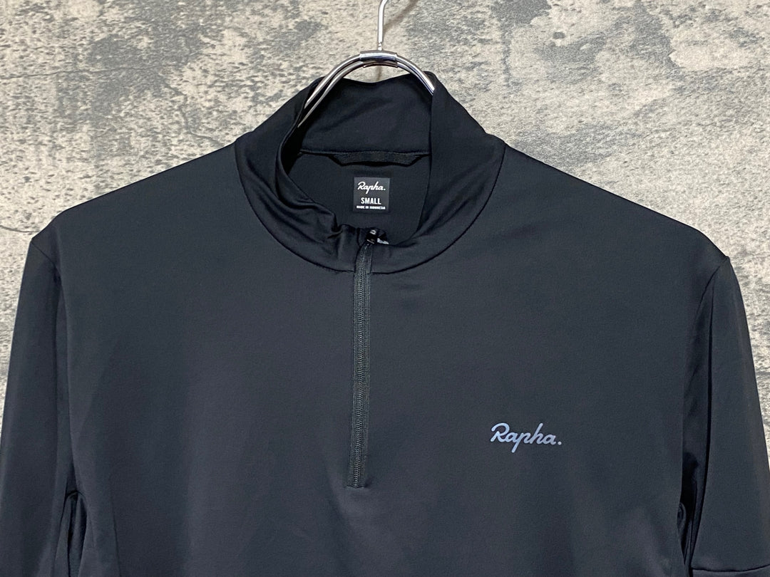 JG779 ラファ Rapha MEN'S ACTIVE HALF ZIP 長袖 Tシャツ 黒 S