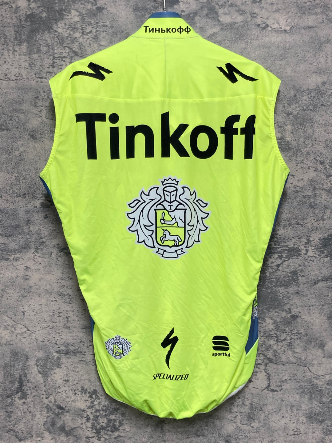 KJ852 スポーツフル sportful ジレ サイクルベスト 黄 L TINKOFF