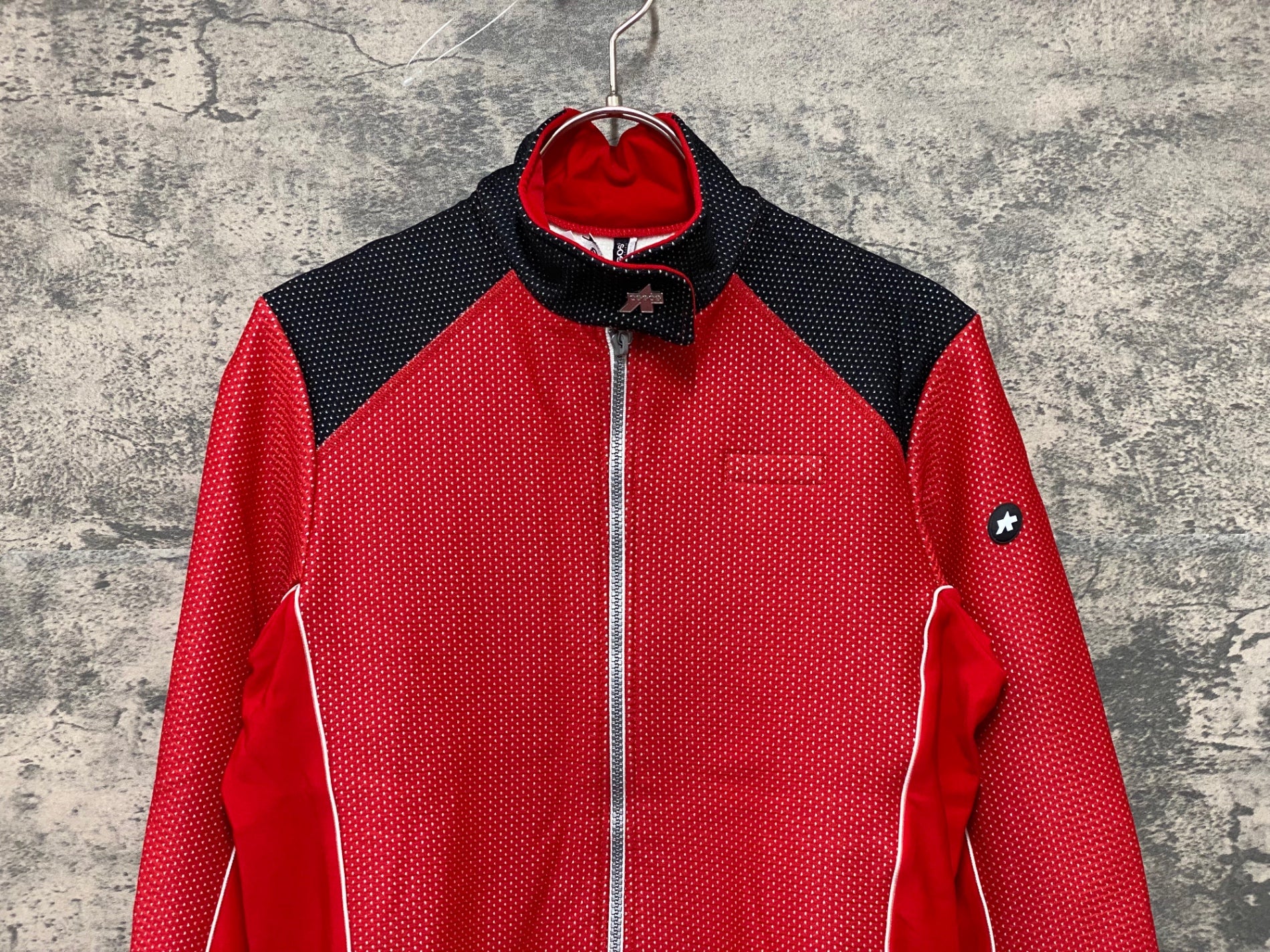 KG632 アソス assos AIRBLOCK 851 長袖 サイクルジャケット 赤 M 裏