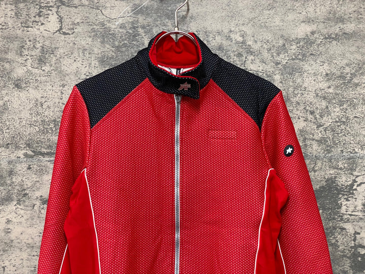 KG632 アソス assos AIRBLOCK 851 長袖 サイクルジャケット 赤 M 裏起毛