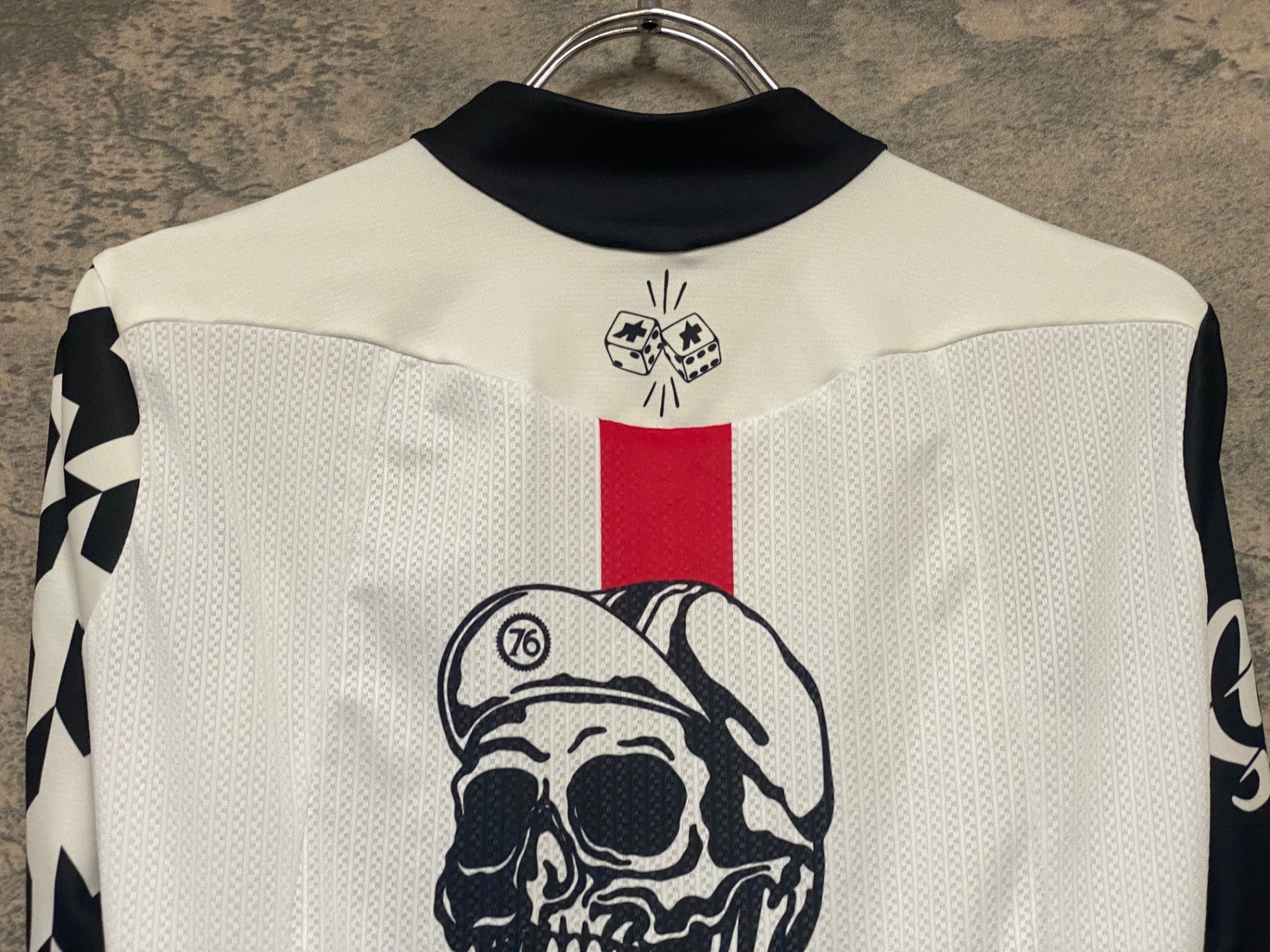 JK699 アソス assos Speed Club Jersey 半袖 サイクルジャージ 白 黒 S