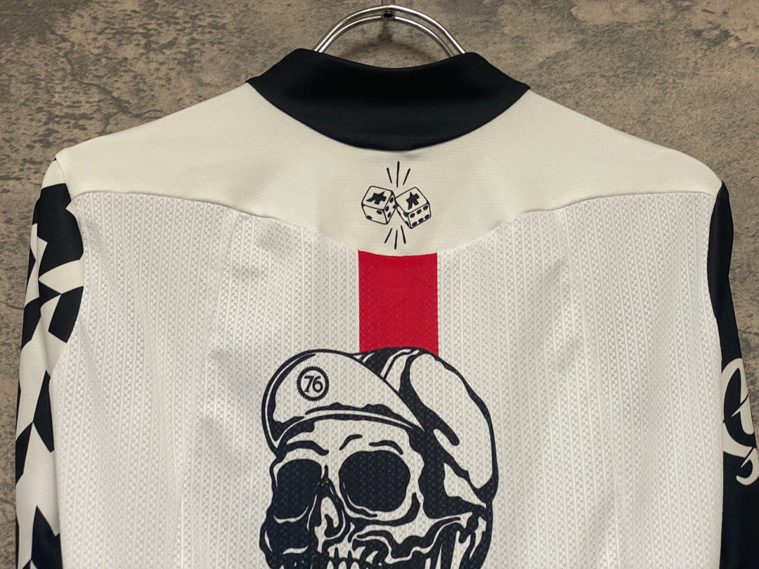 JK699 アソス assos Speed Club Jersey 半袖 サイクルジャージ 白 黒 S