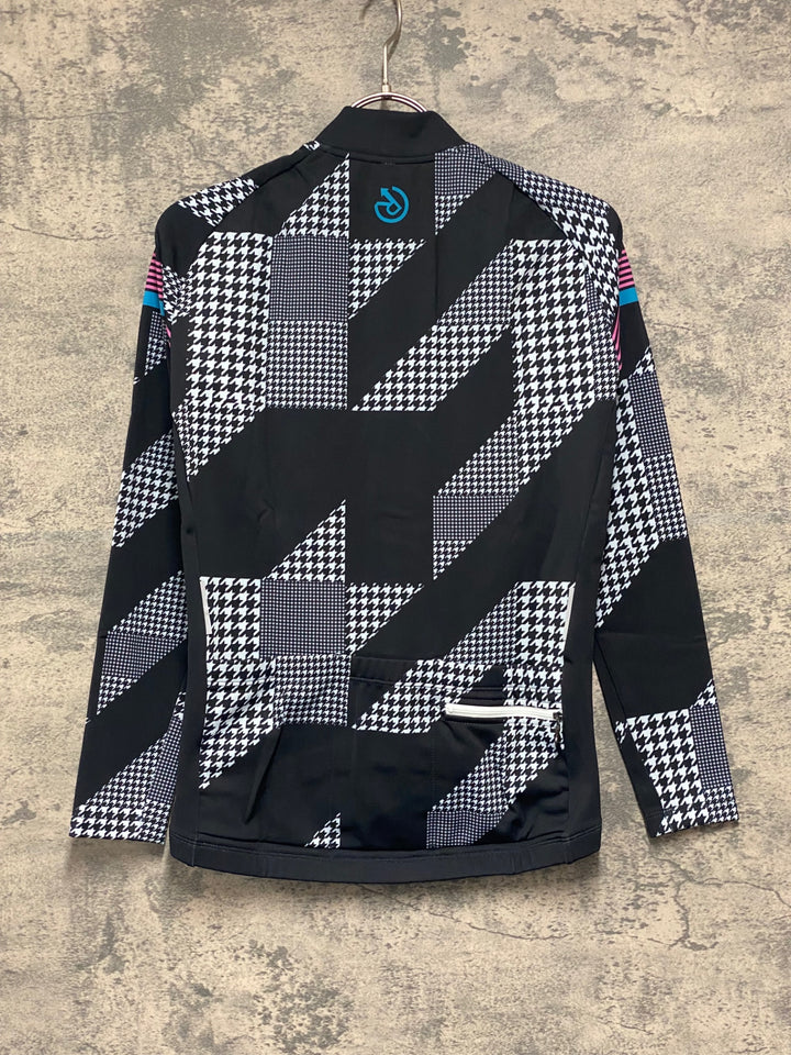 JV958 レリック reric Women's Sugar Long Sleeve Jersey 長袖サイクルジャージ 黒 S 裏起毛 レディース