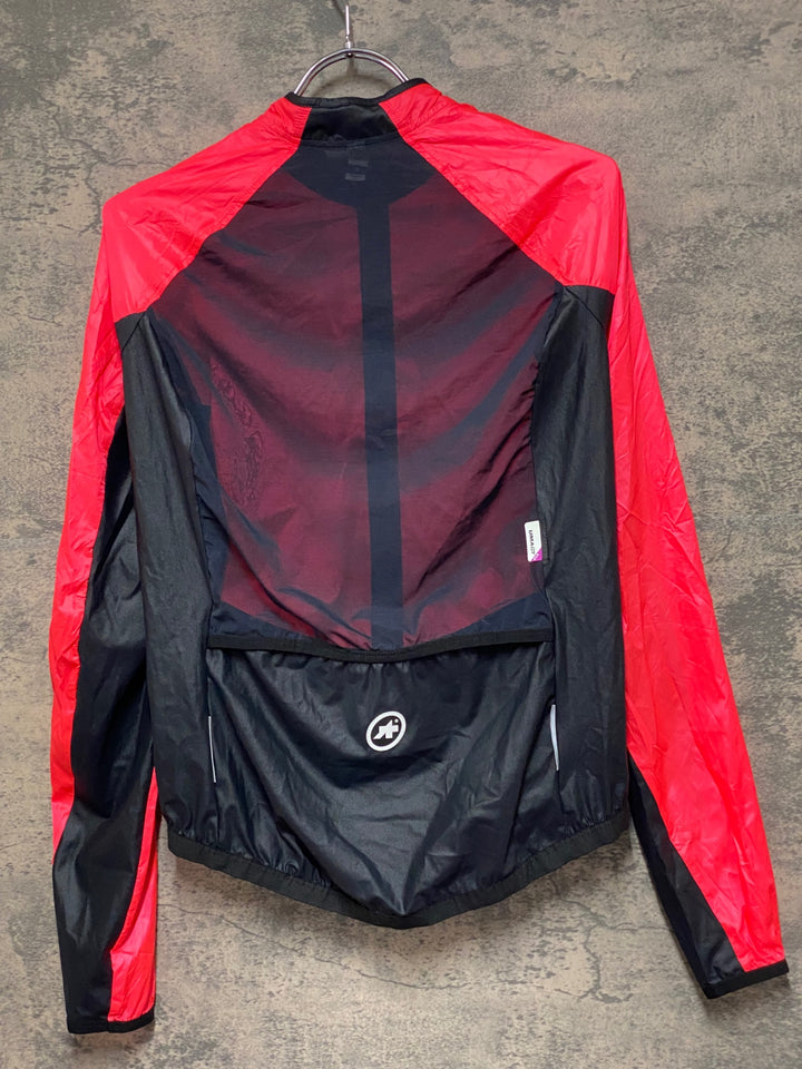 KE543 アソス ASSOS UMA GT 長袖 ウィンドブレーカー ピンク 黒 レディース M
