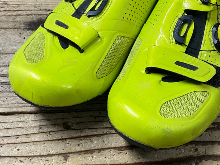 KH648 スペシャライズド SPECIALIZED S-WORKS RD ビンディングシューズ 黄 EU42