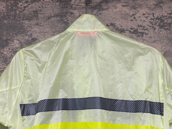 KG835 ラファ Rapha WOMEN’S BREVET WIND JACKET 長袖 ウインドブレイカー 黄緑 S レディース