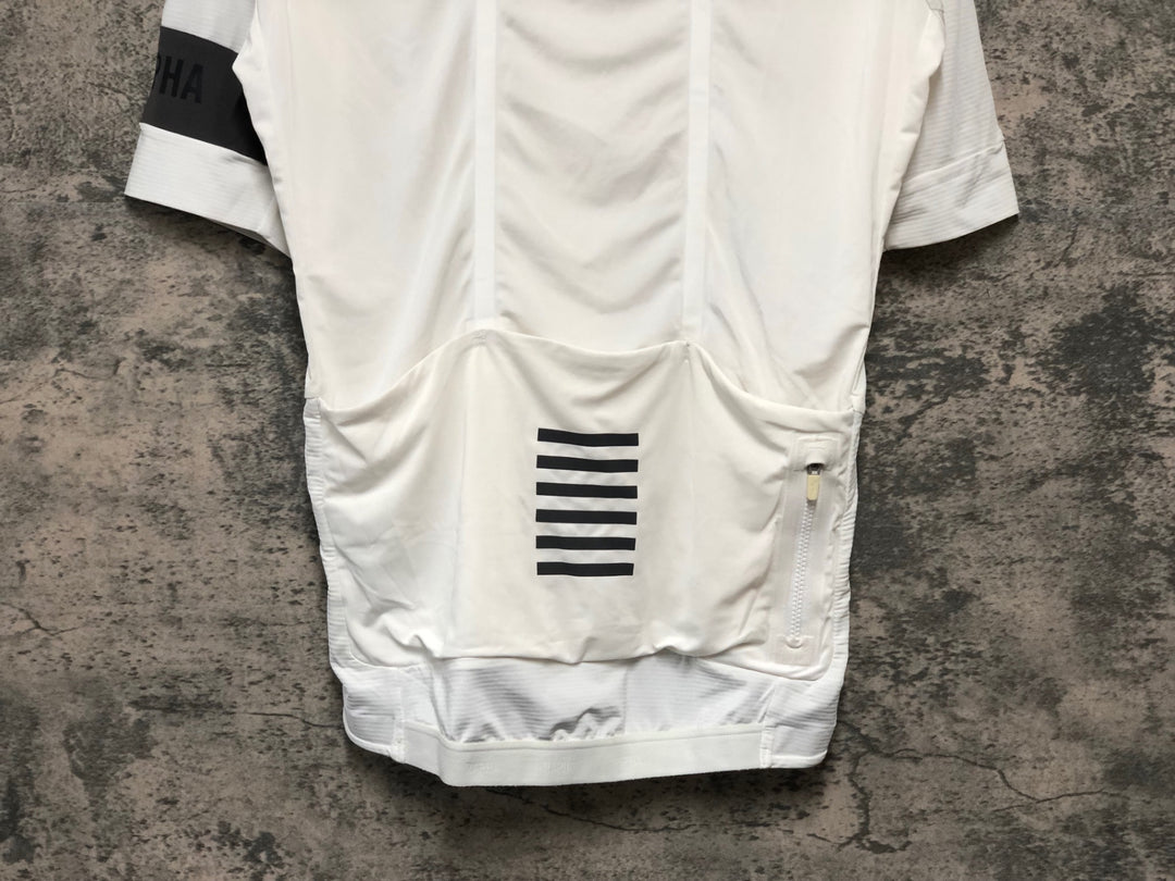 KK562 ラファ Rapha PRO TEAM JERSEY 半袖 サイクルジャージ 白 S
