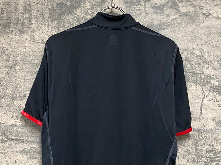 KG363 パールイズミ PEARL iZUMi 半袖 サイクルジャージ 黒 L ハーフジップ
