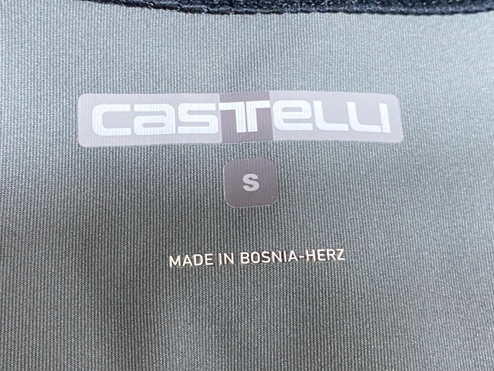 KB403 カステリ CASTELLI ロッソコルサ ROSSO CORSA perfetto ジレ サイクルベスト グレー黒 S GORE-TEX INFINIUM